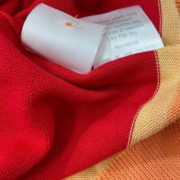 Max 'n Chester Knit Polo Shirt Men's L Red Striped Cotton/modal  Casual - Picture 7 of 7